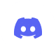 Discord logo in a circular icon."